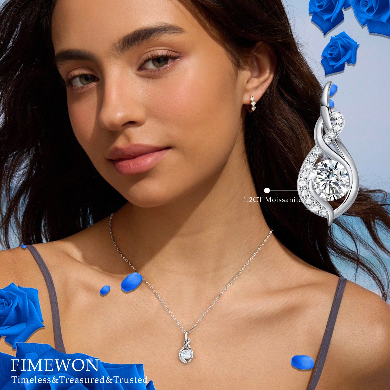 Moissanite Pendant Necklace