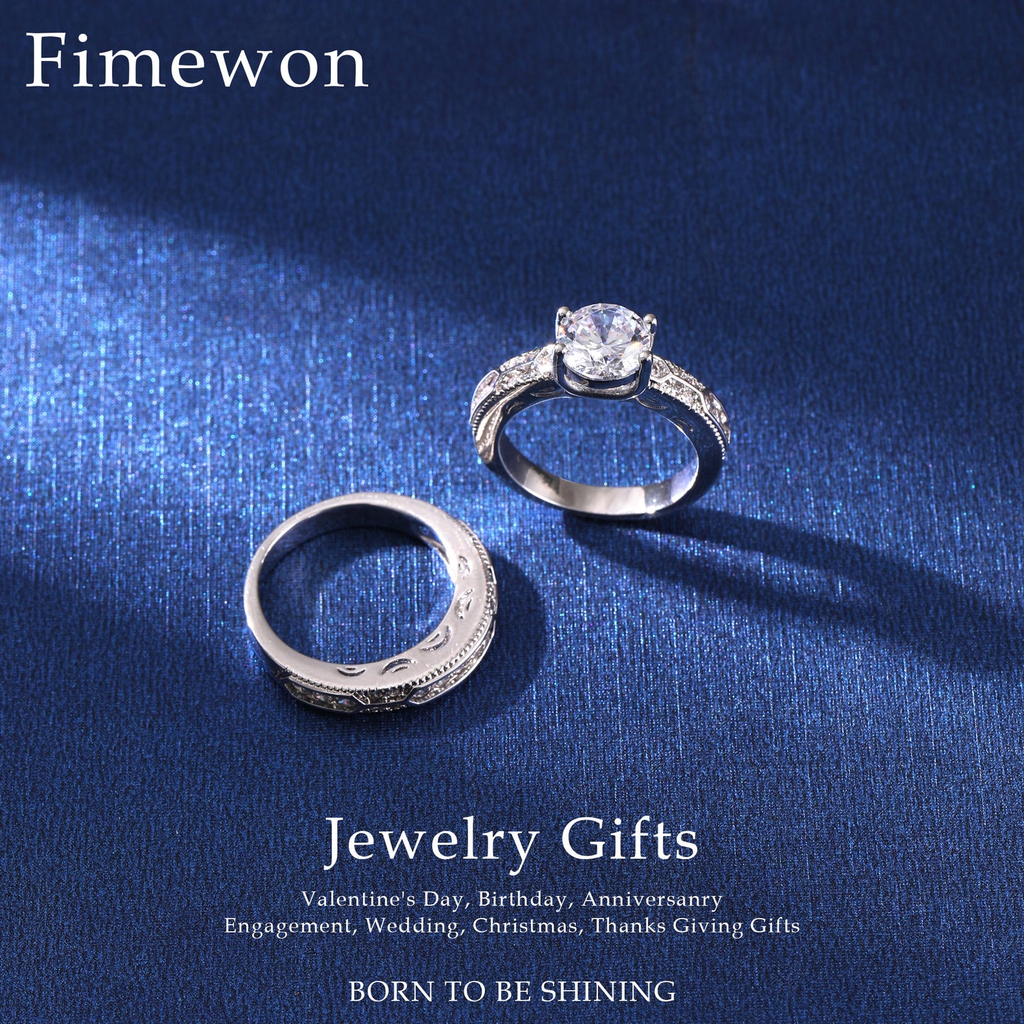 Vintage Wedding Ring Set for Cuples